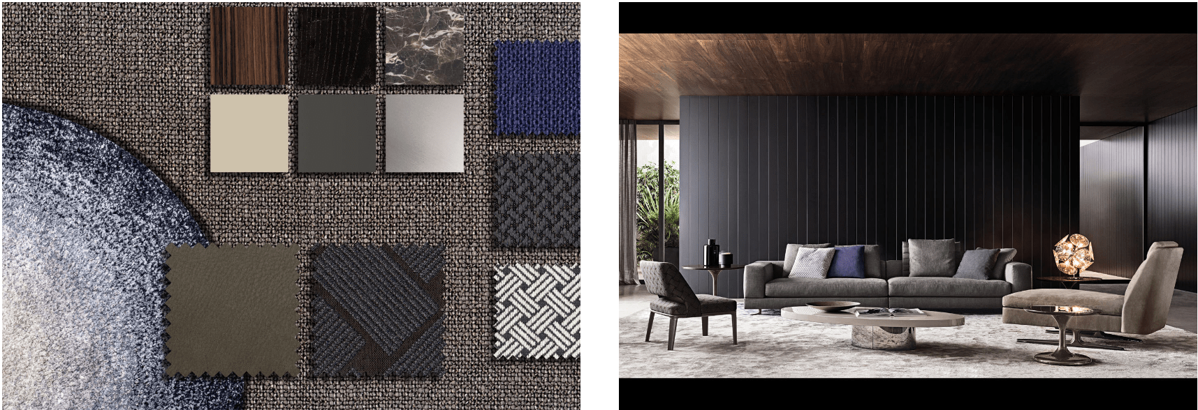 M-Studio Reiter Textil Inspiration by Minotti