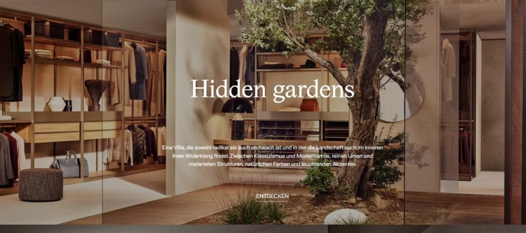 Poliform hidden gardens