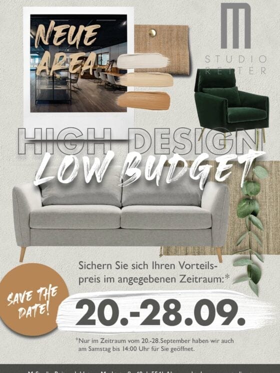 high design low budget