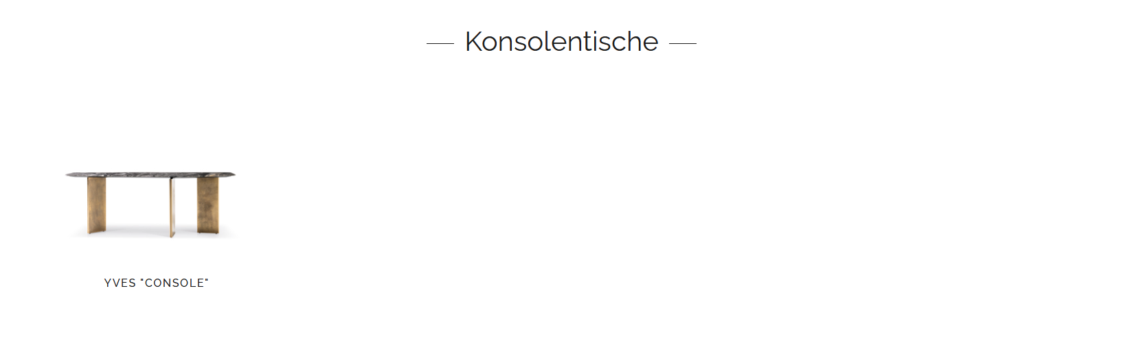 Minotti Konsolentisch