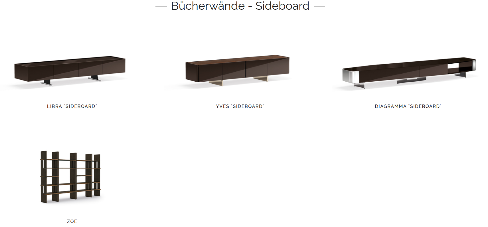 Minotti Bücherregal Konsolen