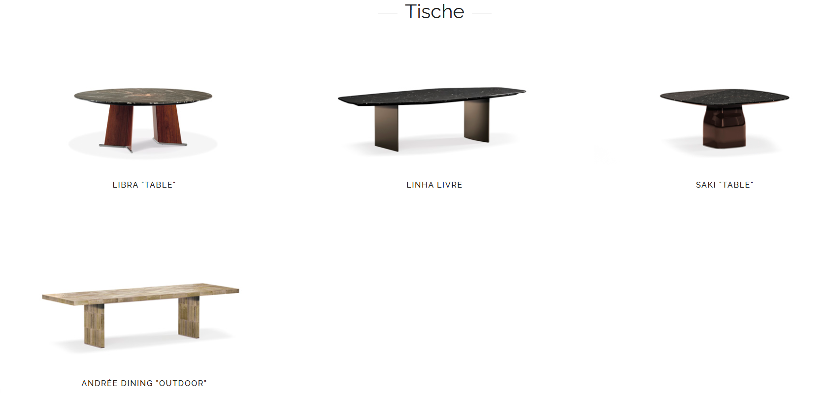 Minotti Tische