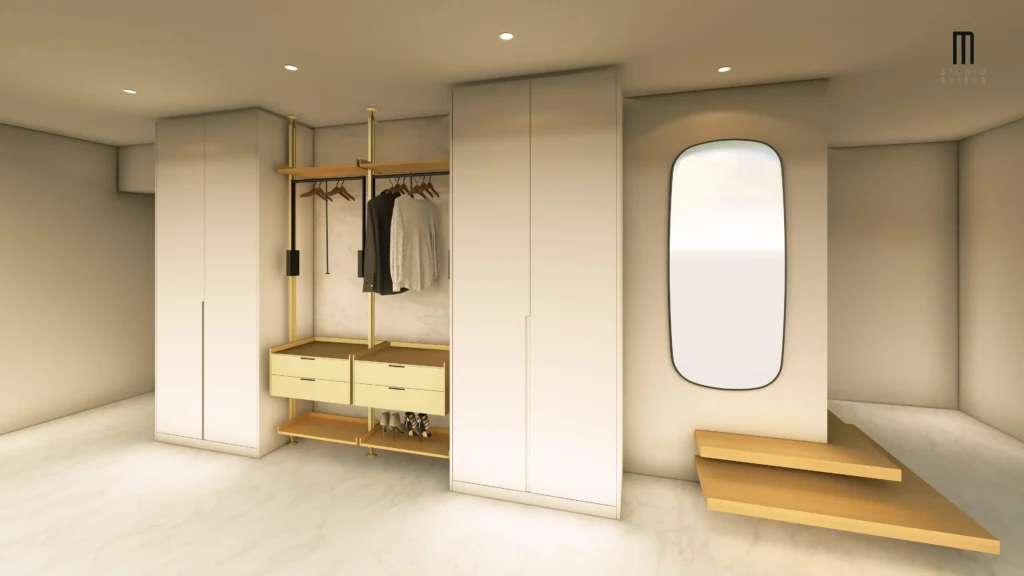 3 D Visualisierung Schlafzimemr Wohnraum