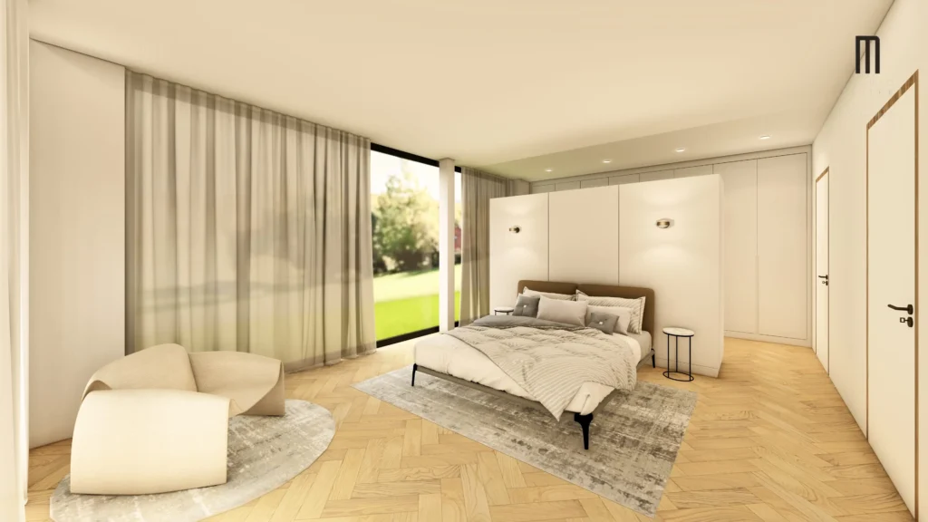 3D Visualisierung Garderoben Bereich