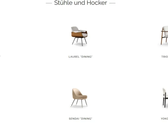 Minotti Stühle und Hocker