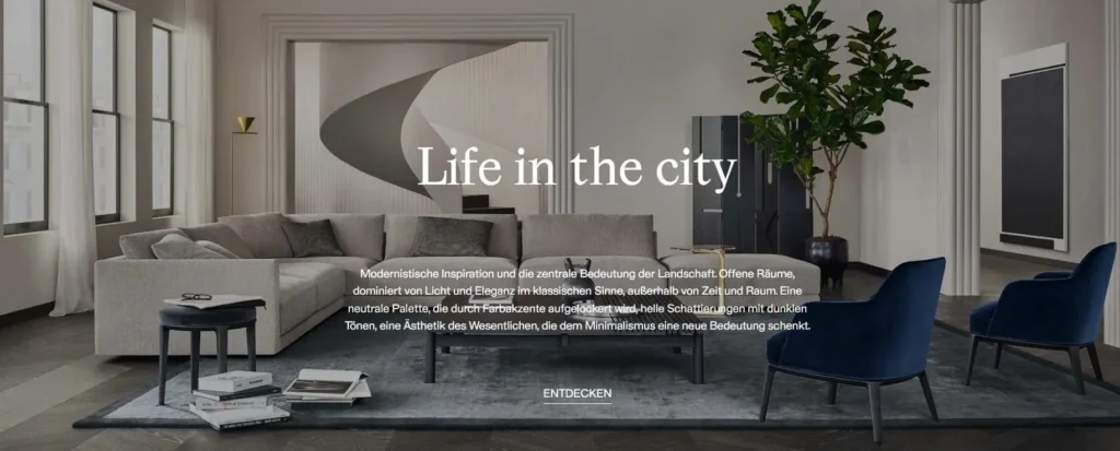 Poliform life in the City