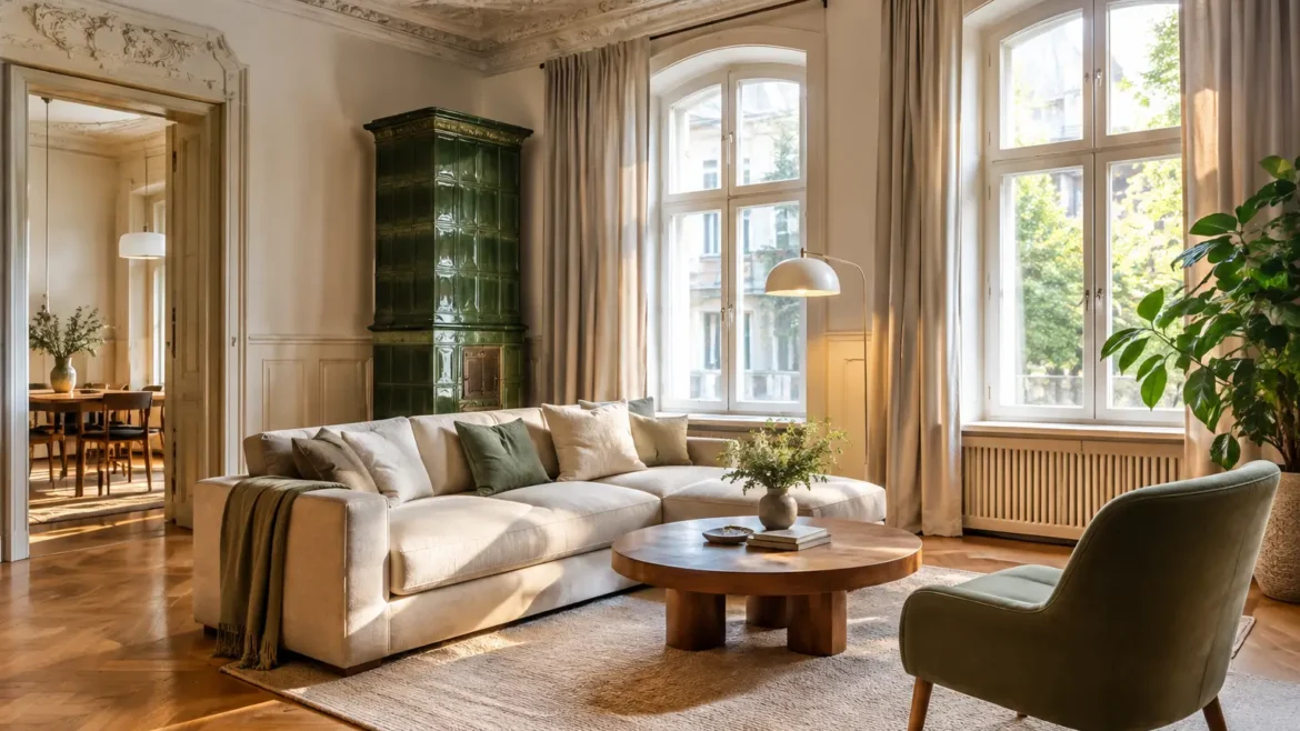 Einrichtungsbeispiel im denkmalgeschützten Haus