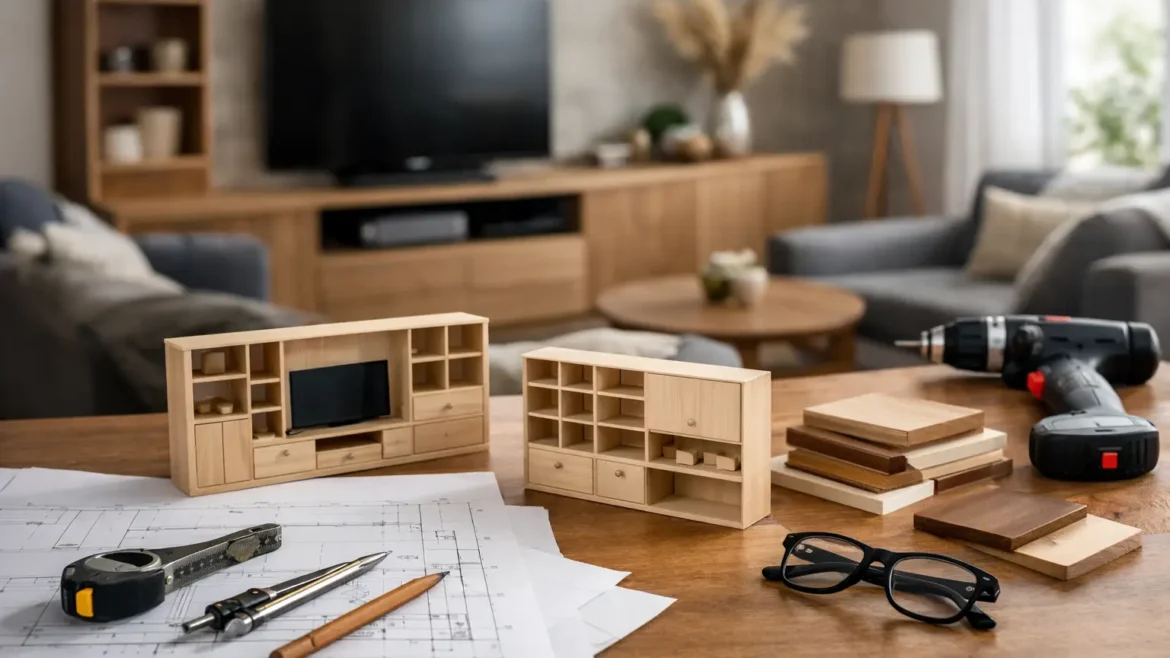 Tischlermöbel für Wohnzimmer nach Maß planen