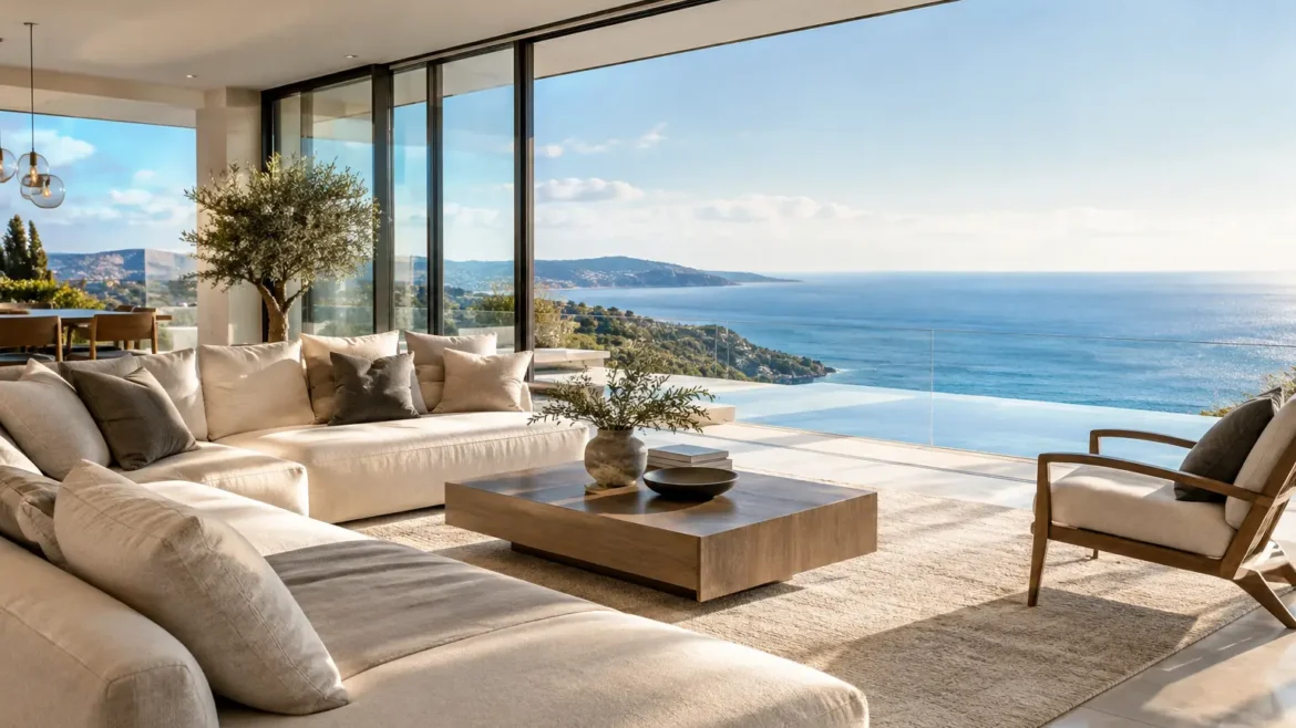 Innenarchitektur für Villen mit Weitblick