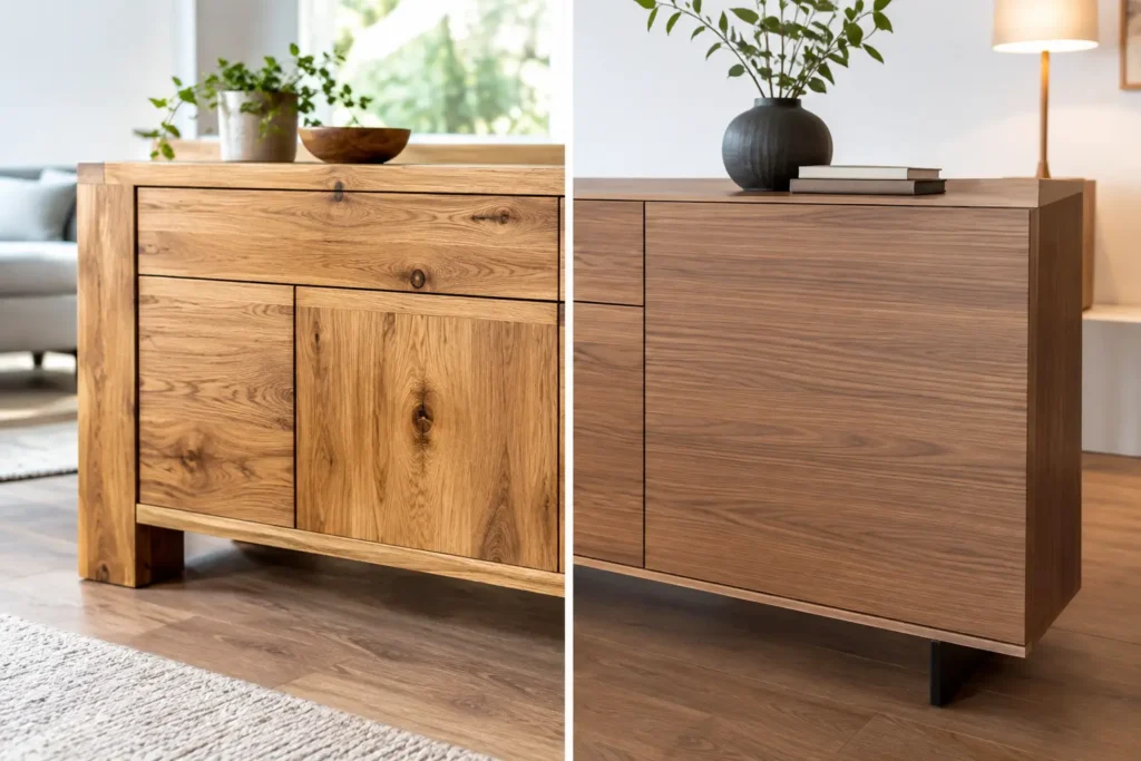 Massivholz oder Furniermöbel wählen - was passt?