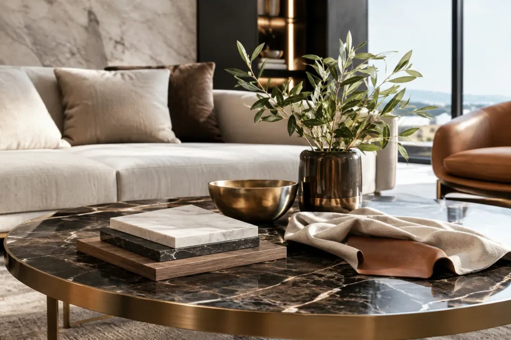 Materialmix für Luxusinterieur richtig wählen