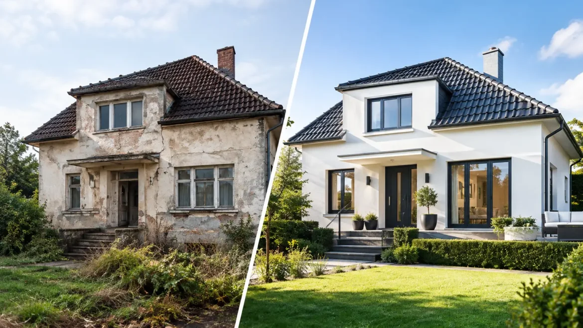 Villa Umbau vorher nachher: Was wirklich zählt