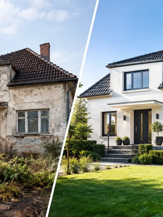 Villa Umbau vorher nachher: Was wirklich zählt